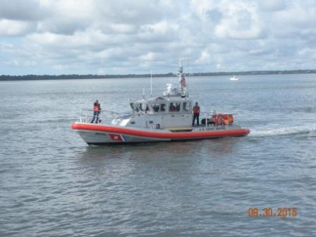 Photo of Coast Guard Auxiliary in action
